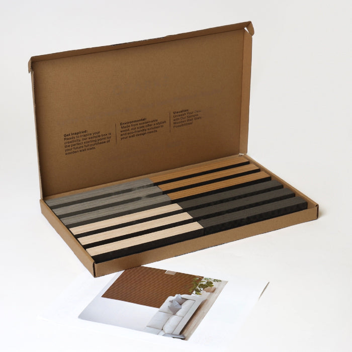 Acoustic Wooden Wall Slat Panel Sample Box