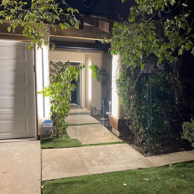 Outdoor Linear Metal Wall Mount Lamp Sconce