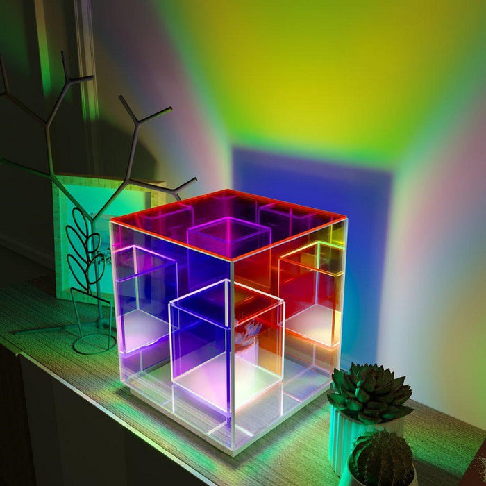 Multicolor Infinity Cube Minimalist Color Changing Infinity Cube — Modrngy